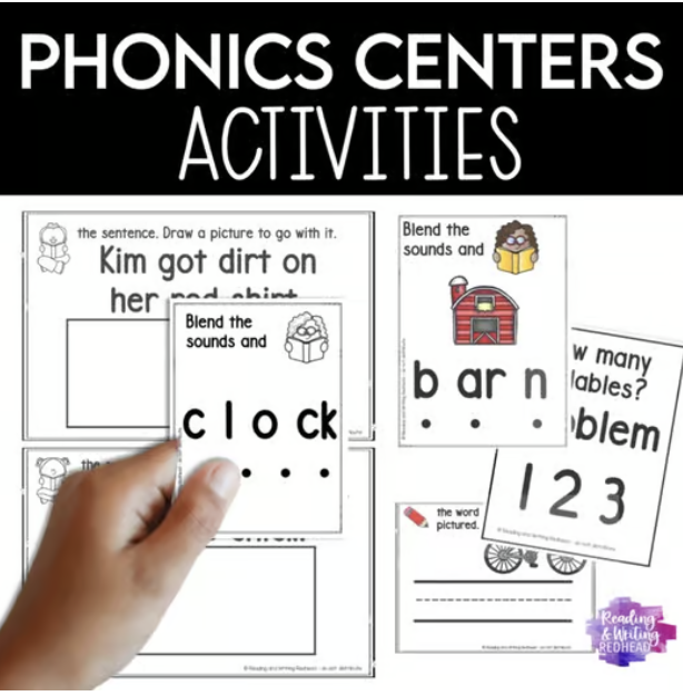 Science of reading Phonics centers activities for 2nd grade